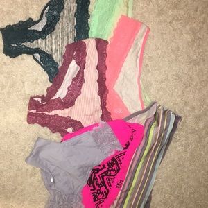 9 Victorias Secret pink panties (never worn)